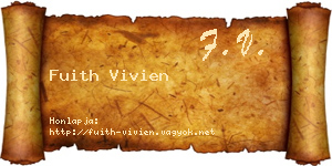 Fuith Vivien névjegykártya